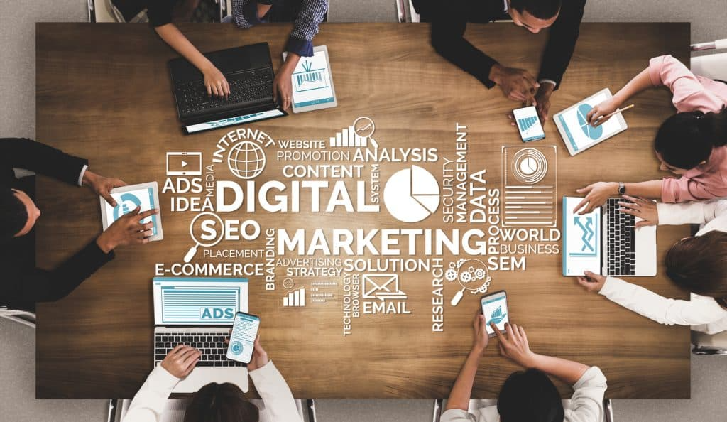 Golden Globe LLC digital marketing team at work